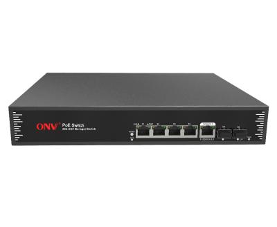 China LACP OEM 6 Port Full Gigabit l2+ Managed CCTV Network Ethernet POE Switch for sale