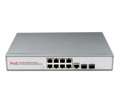 China POE Shenzhen factory fiber optic equipment controlled poe switch 8 ports (ONV-POE33108PFM) for sale