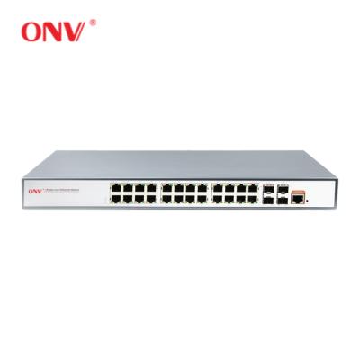 China LACP 1000Mbps L2 managed poe gigabit poe switch 24 port with 4 SFP port for sale