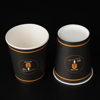 China Paper Cup Factory Single Wall Paper Disposable 4.5oz Coffee Cups for sale