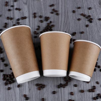 China Wholesale Disposable Double Coffee Cup Wall Wrapping Paper Disposable Cup for sale