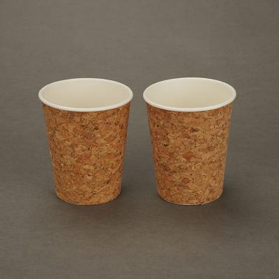 China Wholesale Disposable Coffee Cork Disposable Paper Cup For Cold Drink for sale