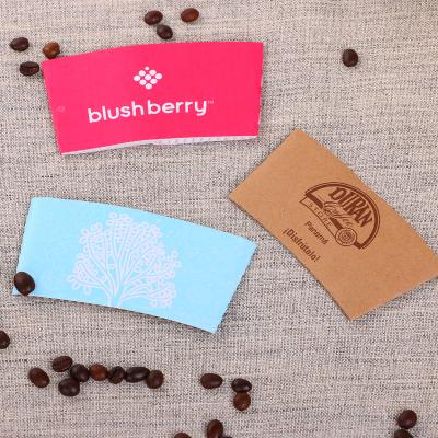 China Paper Cup Cover / Single Wall Cup Sleeve for sale