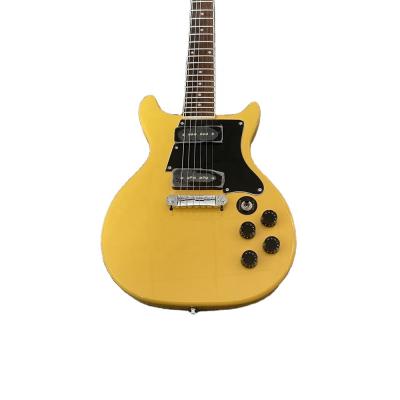 China Aged/relic mahogany, electric guitar, yellow slim nitro TV, special and high quality guitarra of guitars for sale