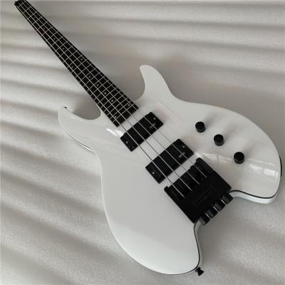 China All Player Electric Guitar Hardware Custom Headless Black Rosewood White Fretboard Stringed Instruments for sale