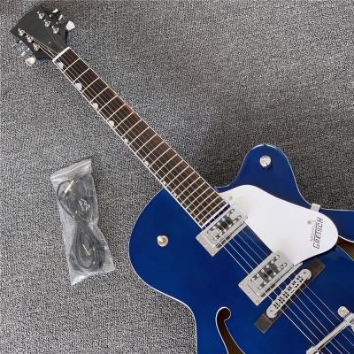 China Basswood gretcsh electric semi hollow body guitar tremolo system chrome hardware color OEM acceptable for sale