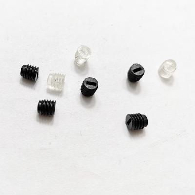 China M6*7mm Flat Head Flat Head Plastic Screw M6*7mm Flat End Slotted Plastic Set Screw for sale