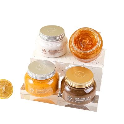 China Hot Selling Brightening Exfoliator Vitamin C Coconut Coffee Turmeric Facial And Body Scrub for sale