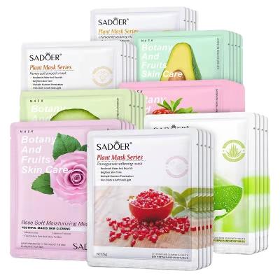 China Wholesale Moisturizer Factory Stock Strawberry Rose Moisturizing Firming Factory Facial Fruit Mask Face Mask for sale