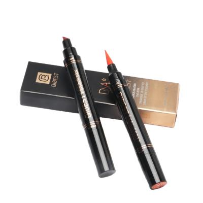 China Lady's Eyes Beauty Makeup QIBEST Beauty make up liquid eyeliner Pen Eyeliner Tail Seal Pen double head color liquid eyeliner seal for sale