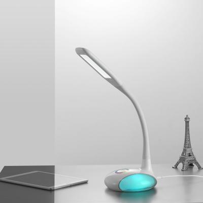 China Modern Flexible RGB LED Night Light 5w Gooseneck Desk Lamp Table Touch Lamp Bedroom for sale