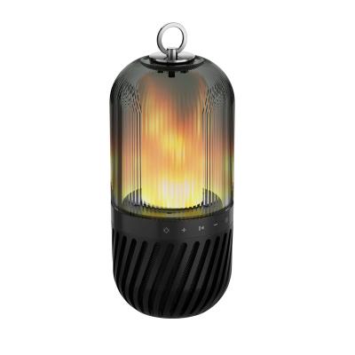 China 2021 Modes Modern Rechargeable Flame Lamp Night Light Waterproof Speaker For Camping for sale