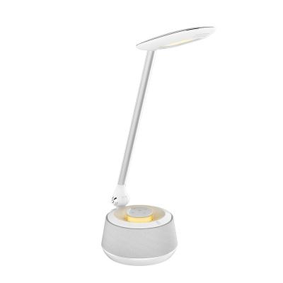 China Modern Design LED Stylish Reading Desk Lamp with USB Night Light and Wireless Speaker for Office Home for sale