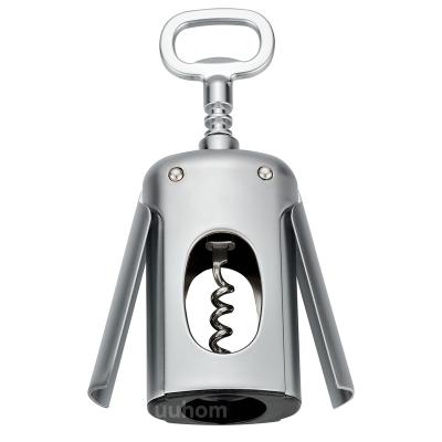 China Customized Heavy Duty Zinc Alloy Multifunctional Bottle Opener Stocked Premium Red Wine Wing Corkscrew for sale