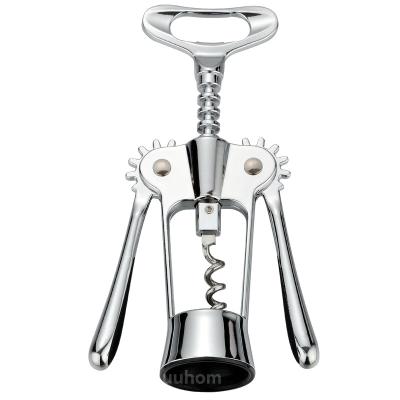 China High Quality Zinc Alloy Bottle Opener Stocked Wine Wing Corkscrew Wine Opener for sale