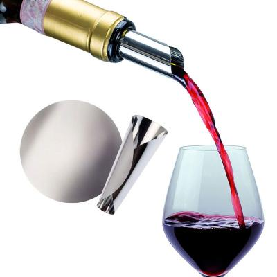 China Viable Stainless Steel Oil Aerator Wine Pourer Olive Liquor Aluminum Bottle Caps Liquor Pourer Spout for sale