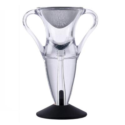 China Durable Hot Sales Red Wine Bottle Air Aerator Portable Decanter Quick Spout Wine Aerator Pourer for sale