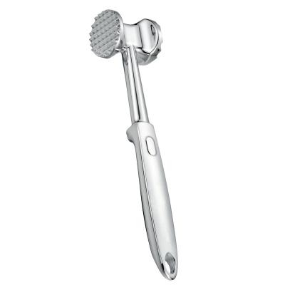 China Viable Factory Wholesale Zinc Alloy ABS Chrome Plated Meat Hammer Two Sides Material Non-Slip Heavy Duty Tenderizer for sale