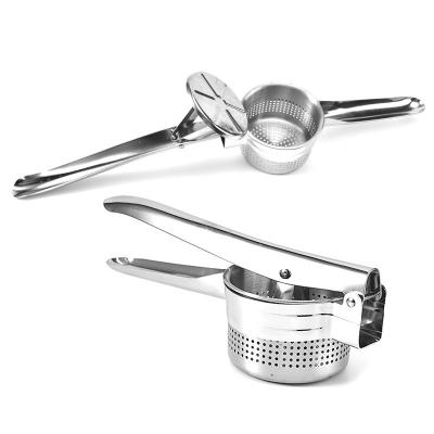 China Factory Direct Sales Sustainable Stainless Steel Material Two-in-One Manual Lemon Vegetable Fruit Squeezing Juicer Hand Press for sale