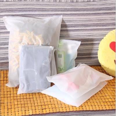 China Disposable ready to shipCustom Printed 17*25/25*35/32*40cm Frosted PVC T-shirt Resealable Ziplock Apparel Packaging Biodegradable Plastic for sale