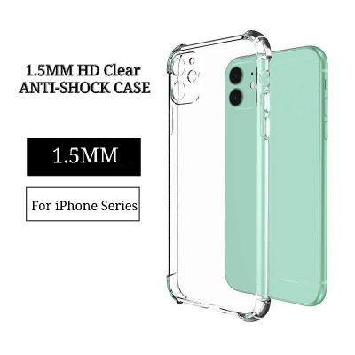 China 2021 New Arrival High Anti-fall Thicken 1.5MM Shockproof iPhone 11 Shockproof TPU Phone Case Shell For For 11 pro Max Phone Back Cover for sale