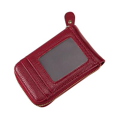 China Hot Selling Fashion Real Collecting Bag Zipper Wallet Multifunctional Cover Driver's License Handmade Anti-theft Brush Fathers Day Gift PJ005-1 for sale