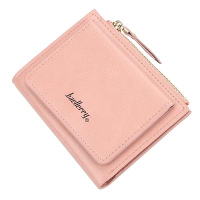 China Fashion Women Leather Trim Wallets Two Fold Buckle Wallet European Style Leather Wallet Valentine Gift For Her PJ003-2 for sale