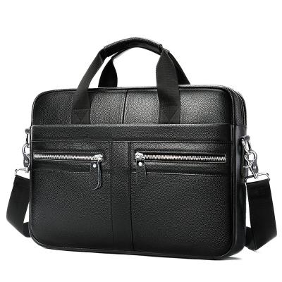 China Fashion Heavy Duty Business Casual Wear Trend High Capacity Office Brief Crazy Horse Crazy Horse Leather Tote Bags Men WJB010-2 for sale