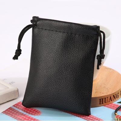 China Fashion Manufacturer Custom Travel Storage Drawstring Dust Bag PU Leather Material Shoe Bag FCD003-1 for sale