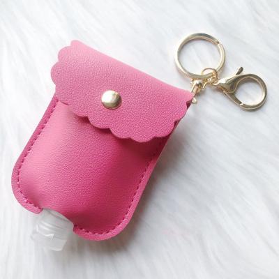 China Fashionable Key Ring Hot Sell Portable Logo Bottle Holder PU Leather Tassel Key Ring Key Chain Cover Storage Bags Home Organization Storage YSK013-1 for sale