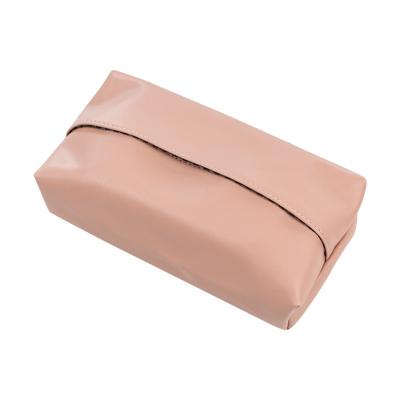 China Nordic Rectangular Leather Tissue Box Covered Wagon Luxury Creative Novelty Style Storage Pu Leather Box Covered Car ZJH1004 for sale