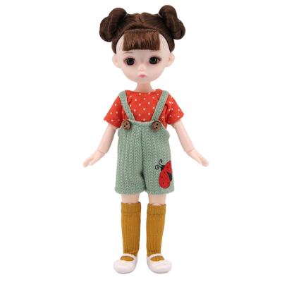 China 2021 Popular Mini Toy Fashion Dolls 24 Cm Set Mini Jointed Toy Doll With Accessories Comb for sale