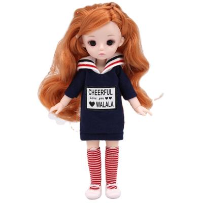 China 2021 Popular Mini Toy Fashion Dolls 24 Cm Set Mini Jointed Toy Doll With Accessories Comb for sale