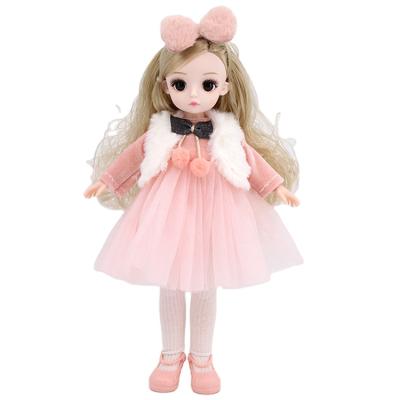 China Mini Toy New Product Hot Sale 30cm Fashion Children Toys Girls Lovely Attached Doll for sale