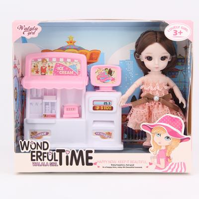 China Mini Toy Factory Hot Sale Fashion 18cm Joint Doll Gift with Shop Sets Accessories for Girls Toys for sale