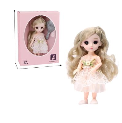 China Cute Mini Toy High Quality Cheap Polyester PVC Body Jointed Doll Toys 18cm for sale