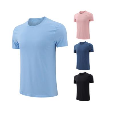 China Yoga Gym QUICK DRY running t shirts for men with crew neck quick dry slim fit short sleeve sports running t shirts for sale