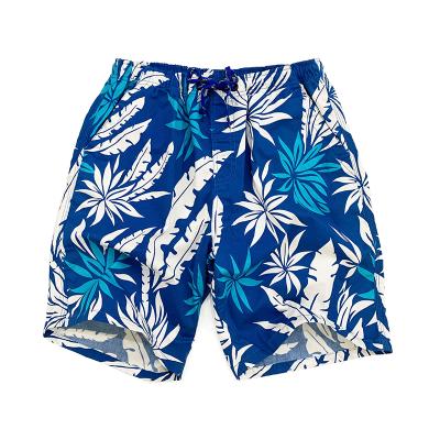 China ODM&OEM Breathable Men Comfortable And Summer Breathable Cotton Short Pants Swim Floral Patter Print Beach Shorts for sale