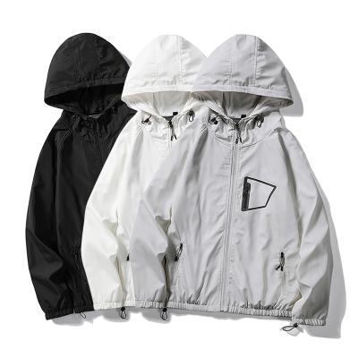 China Fashion men s QUICK DRY jacket with Hood Custom Logo Light Jacket for men and women spring anorak for sale