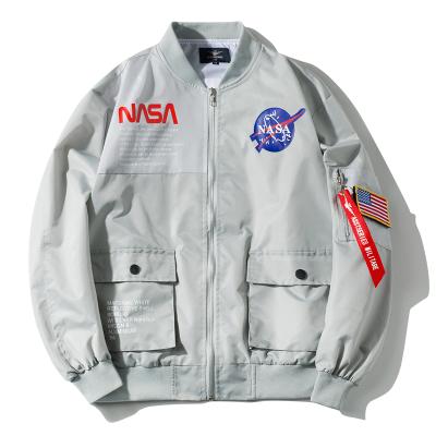 China Latest Design Waterproof Baseball Jacket Men NASA Jackets With Thick Winter Coat Daily Sports Jacket Plus Size for sale