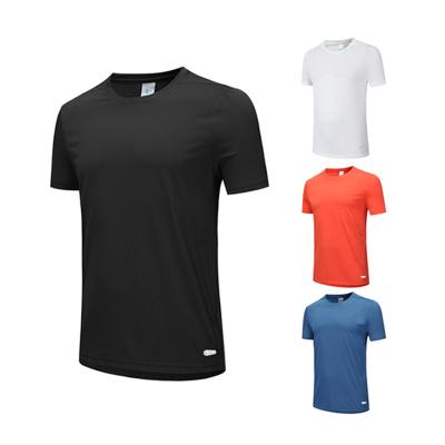 China New Arrival Crew Neck QUICK DRY T Shirts For Men With Custom Logo And Low MOQ Fitness Gym Spandex Polyester Quick Fry Tees for sale