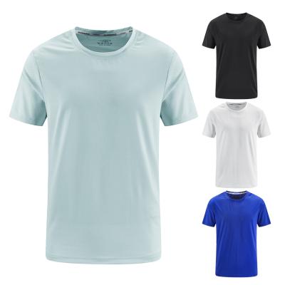 China Wholesale Anti-Wrinkle Men's Custom Logo Breathable Athletic T-shirts With Good Quality Sports Refine Gym Wear Quick Dry T Shirts for sale