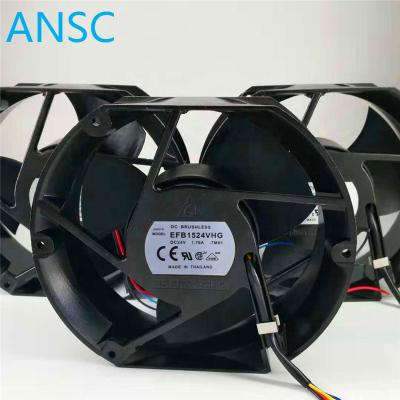 China Industrial equipment EFB1524VHG 24V 1.7A double ball inverter fan size172*150*51mm for sale