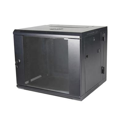 China SPCC Cold Rolled Steel Best Selling IP20 Loading Capacity 60kg Wall Mount Network Cabinet SPCC Cold Rolled Steel 9u Network Cabinet for sale