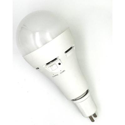 China 2021 New Residential Rechargeable AC Dc E27 B22 Emergency Charging Light Bulb for sale