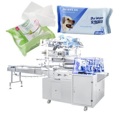 China Food China Factory Wipes Wet Flow Pack Cloth Food Bread Wrapping Vendor Wrapping Machine for sale