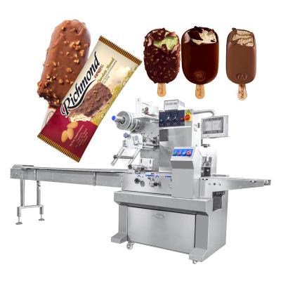 China Automatic Ice Cream Popsicle Powder Stick Packing Food Flow Packing Packaging Machine for sale