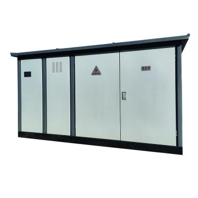 China YB 11KV 12KV H.V. Transmission Substation Outdoor Prefabricated Electric Power Package or Compact Substation with Switchgear and Transformer Compartment for sale