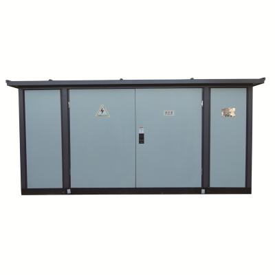 China Low Voltage Power Distribution System Iron Plate Spraying Simple Movable Substation Box Type Substation for sale