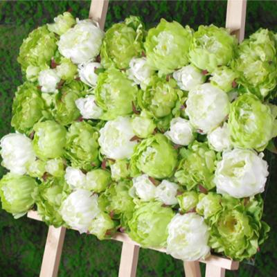 China Luxury Wedding Backdrop Flower Wall Silk Floral Backdrop Panels For Wedding Party Home Decoration for sale